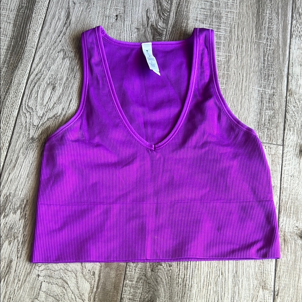 Athleta Radiant Aurora Seamless Purple Tank Top